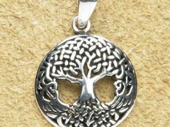 Mini talisman argint Copacul vietii Celtic 2.8 cm